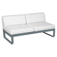 Fermob Bellevie Module central 2 places Gris orage 26 Blanc grisé 81 