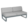 Fermob Bellevie Module central 2 places Gris orage 26 Gris flanelle 79 