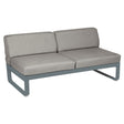 Fermob Bellevie Module central 2 places Gris orage 26 Taupe grisé B 