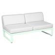 Fermob Bellevie Module central 2 places Menthe glaciale A7 Blanc grisé 81 