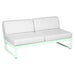 Fermob Bellevie Module central 2 places Menthe glaciale A7 Blanc grisé 81 