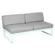 Fermob Bellevie Module central 2 places Menthe glaciale A7 Gris flanelle 79 