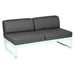 Fermob Bellevie Module central 2 places Menthe glaciale A7 Gris graphite A3 