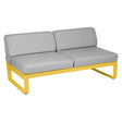 Fermob Bellevie Module central 2 places Miel C6 Gris flanelle 79 