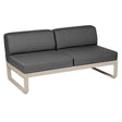 Fermob Bellevie Module central 2 places Muscade 14 Gris graphite A3 