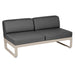 Fermob Bellevie Module central 2 places Muscade 14 Gris graphite A3 