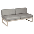 Fermob Bellevie Module central 2 places Muscade 14 Taupe grisé B 