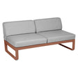 Fermob Bellevie Module central 2 places Ocre rouge 20 Gris flanelle 79 