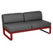 Fermob Bellevie Module central 2 places Piment 43 Gris graphite A3 