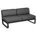Fermob Bellevie Module central 2 places Réglisse 42 Gris graphite A3 