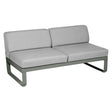Fermob Bellevie Module central 2 places Romarin 48 Gris flanelle 79 
