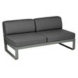 Fermob Bellevie Module central 2 places Romarin 48 Gris graphite A3 
