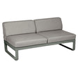 Fermob Bellevie Module central 2 places Romarin 48 Taupe grisé B 