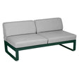 Fermob Bellevie Module central 2 places Vert cèdre 02 Gris flanelle 79 