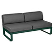 Fermob Bellevie Module central 2 places Vert cèdre 02 Gris graphite A3 