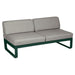 Fermob Bellevie Module central 2 places Vert cèdre 02 Taupe grisé B 