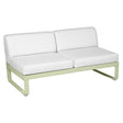 Fermob Bellevie Module central 2 places Vert tilleul 65 Blanc grisé 81 