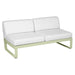 Fermob Bellevie Module central 2 places Vert tilleul 65 Blanc grisé 81 