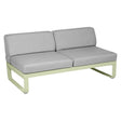 Fermob Bellevie Module central 2 places Vert tilleul 65 Gris flanelle 79 