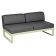 Fermob Bellevie Module central 2 places Vert tilleul 65 Gris graphite A3 