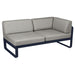 Fermob Bellevie Module d'angle - droit 2 places Bleu abysse 92 Taupe grisé B8 