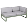 Fermob Bellevie Module d'angle - droit 2 places Cactus 82 Gris flanelle 79 