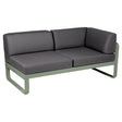 Fermob Bellevie Module d'angle - droit 2 places Cactus 82 Gris graphite A3 