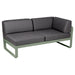 Fermob Bellevie Module d'angle - droit 2 places Cactus 82 Gris graphite A3 