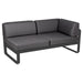 Fermob Bellevie Module d'angle - droit 2 places Carbone 47 Gris graphite A3 