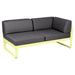 Fermob Bellevie Module d'angle - droit 2 places Citron givré A6 Gris graphite A3 