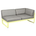 Fermob Bellevie Module d'angle - droit 2 places Citron givré A6 Taupe grisé B8 