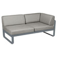 Fermob Bellevie Module d'angle - droit 2 places Gris orage 26 Taupe grisé B8 