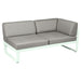 Fermob Bellevie Module d'angle - droit 2 places Menthe glaciale A7 Taupe grisé B8 
