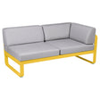 Fermob Bellevie Module d'angle - droit 2 places Miel C6 Gris flanelle 79 