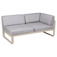 Fermob Bellevie Module d'angle - droit 2 places Muscade 14 Gris flanelle 79 