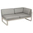 Fermob Bellevie Module d'angle - droit 2 places Muscade 14 Taupe grisé B8 