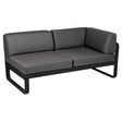 Fermob Bellevie Module d'angle - droit 2 places Réglisse 42 Gris graphite A3 