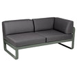 Fermob Bellevie Module d'angle - droit 2 places Romarin 48 Gris graphite A3 