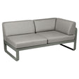 Fermob Bellevie Module d'angle - droit 2 places Romarin 48 Taupe grisé B8 