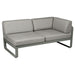 Fermob Bellevie Module d'angle - droit 2 places Romarin 48 Taupe grisé B8 