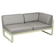 Fermob Bellevie Module d'angle - droit 2 places Vert tilleul 65 Taupe grisé B8 