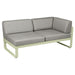 Fermob Bellevie Module d'angle - droit 2 places Vert tilleul 65 Taupe grisé B8 