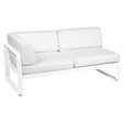 Fermob Bellevie Module d'angle - gauche 2 places Blanc coton 01 Blanc grisé 81 