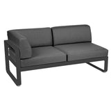 Fermob Bellevie Module d'angle - gauche 2 places Carbone 47 Gris graphite A3 