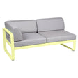 Fermob Bellevie Module d'angle - gauche 2 places Citron givré A6 Gris flanelle 79 