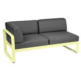 Fermob Bellevie Module d'angle - gauche 2 places Citron givré A6 Gris graphite A3 