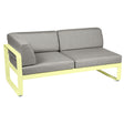 Fermob Bellevie Module d'angle - gauche 2 places Citron givré A6 Taupe grisé B8 