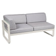 Fermob Bellevie Module d'angle - gauche 2 places Gris argile A5 Gris flanelle 79 