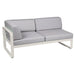 Fermob Bellevie Module d'angle - gauche 2 places Gris argile A5 Gris flanelle 79 