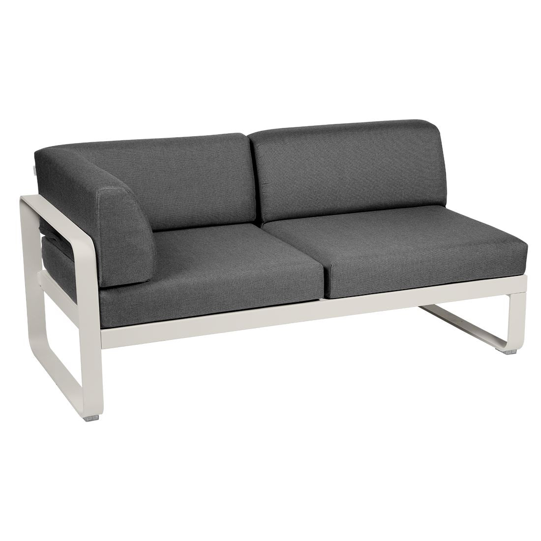 Fermob Bellevie Module d'angle - gauche 2 places Gris argile A5 Gris graphite A3 